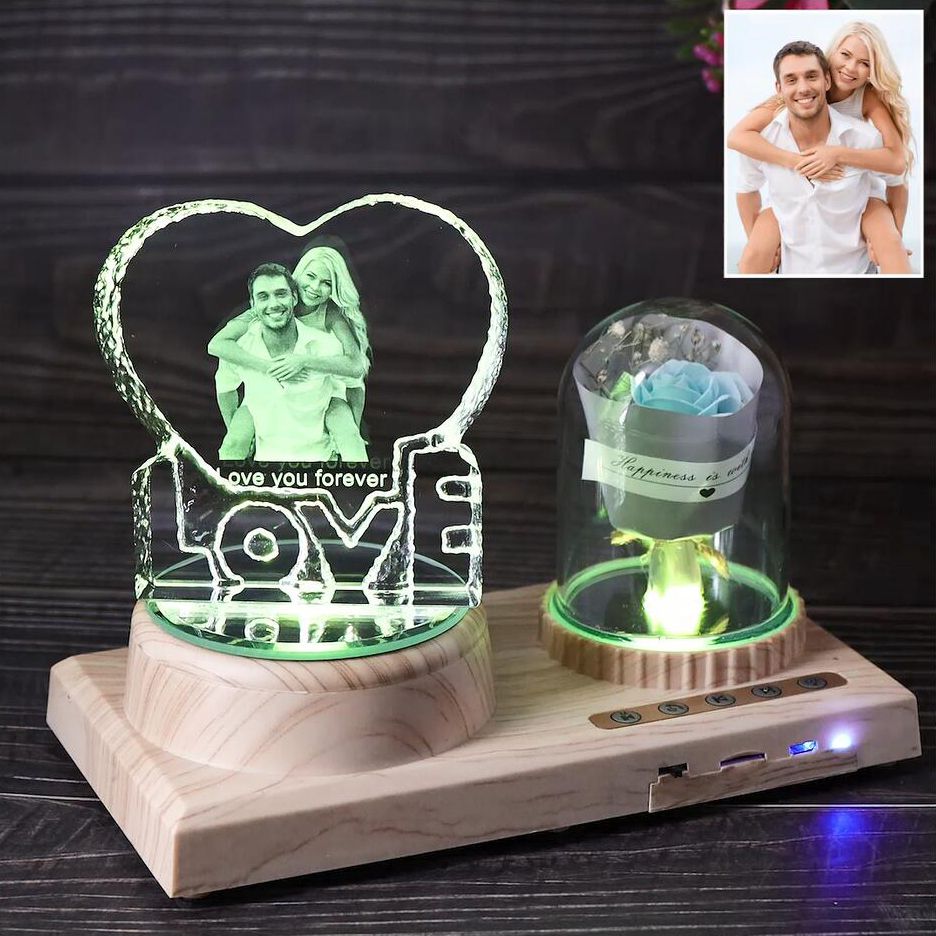 customized 3d crystal lamp